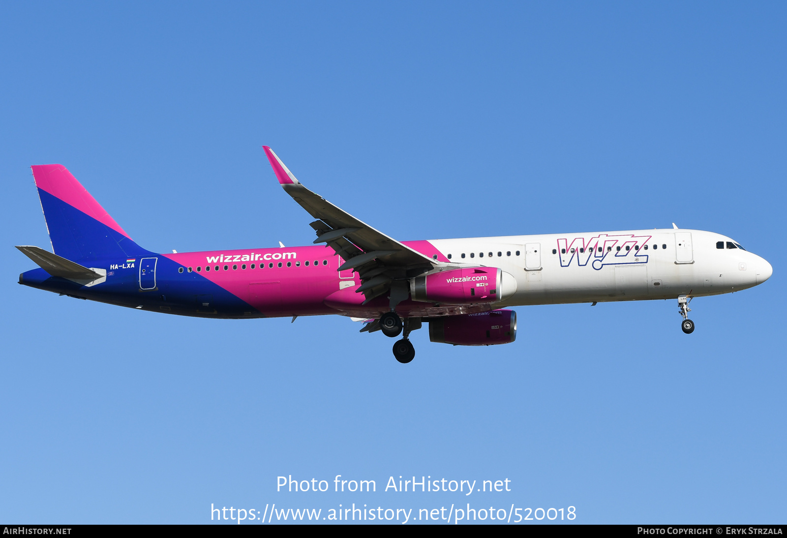 Aircraft Photo of HA-LXA | Airbus A321-231 | Wizz Air | AirHistory.net #520018