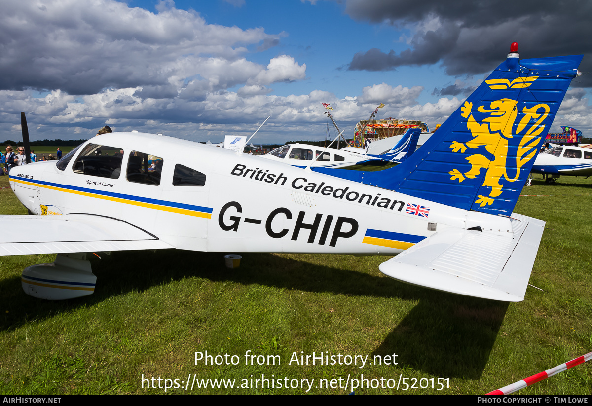 Aircraft Photo of G-CHIP | Piper PA-28-181 Cherokee Archer II | British Caledonian Airways | AirHistory.net #520151