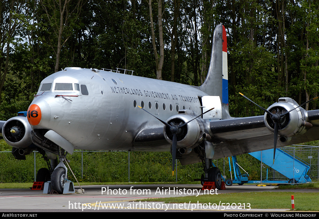 Aircraft Photo of NL-316 / PH-DDY | Douglas C-54A Skymaster | Netherlands Government Air Transport | AirHistory.net #520213