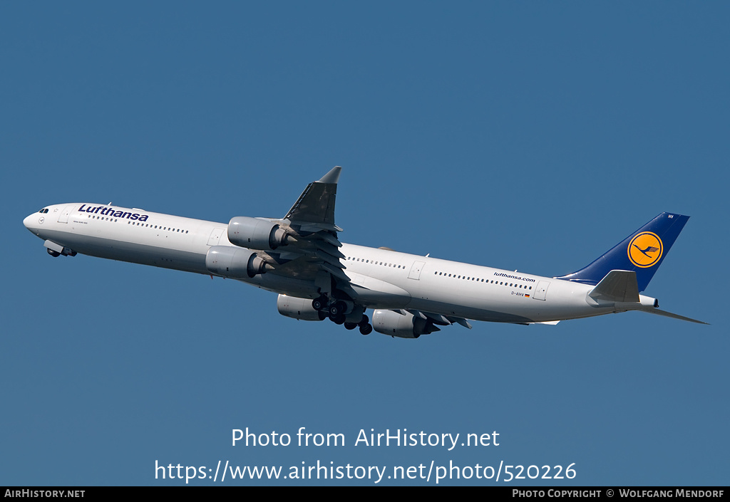 Aircraft Photo of D-AIHV | Airbus A340-642 | Lufthansa | AirHistory.net #520226