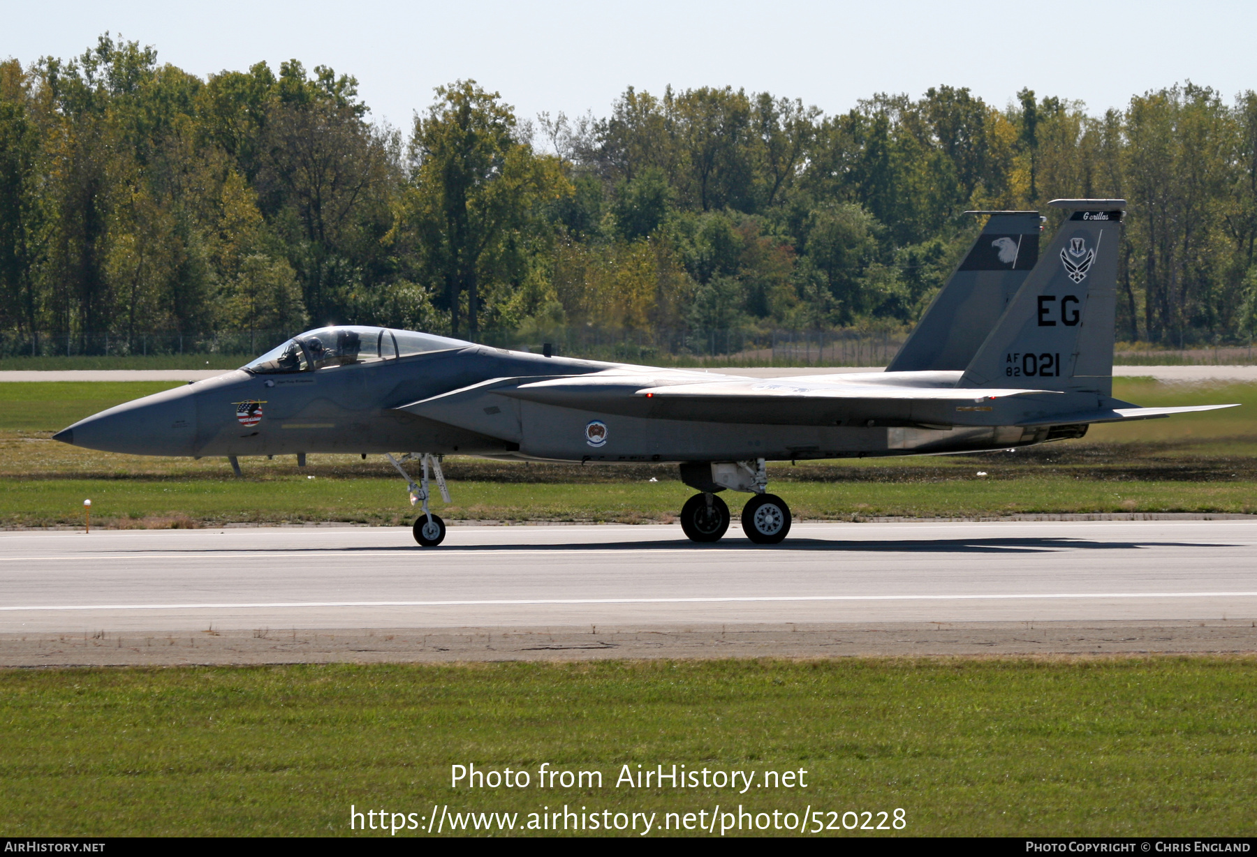 Aircraft Photo of 82-0021 / AF82-021 | McDonnell Douglas F-15C Eagle | USA - Air Force | AirHistory.net #520228