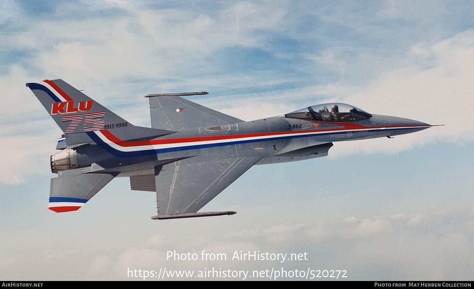 Aircraft Photo of J-864 | General Dynamics F-16A Fighting Falcon | Netherlands - Air Force | AirHistory.net #520272