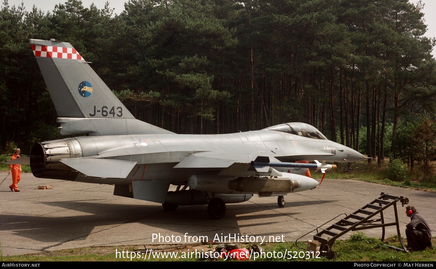 Aircraft Photo of J-643 | General Dynamics F-16A Fighting Falcon | Netherlands - Air Force | AirHistory.net #520312