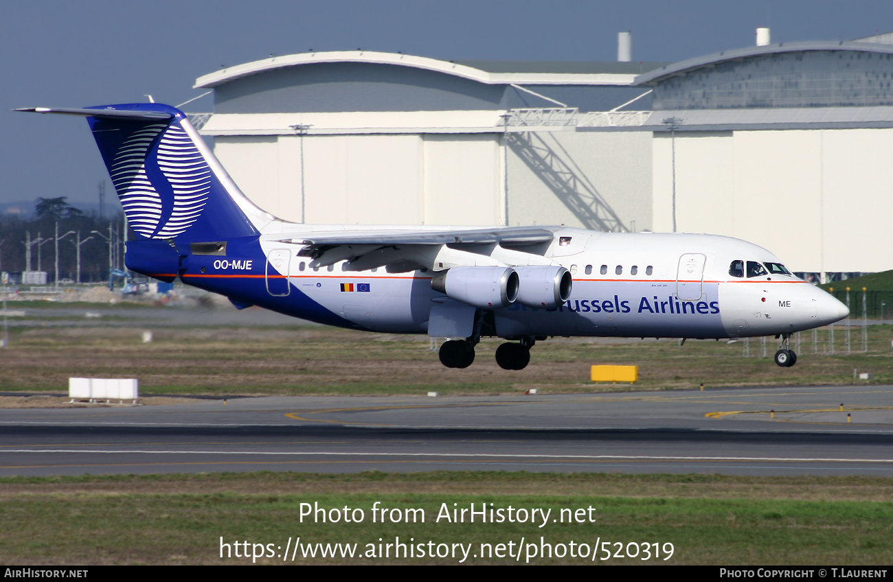 Aircraft Photo of OO-MJE | British Aerospace BAe-146-200 | Brussels Airlines | AirHistory.net #520319