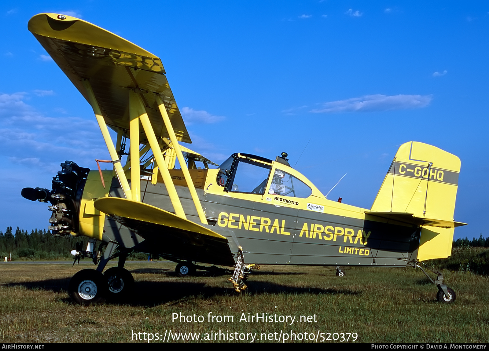 Aircraft Photo of C-GQHQ | Grumman G-164 Ag-Cat | General Airspray | AirHistory.net #520379