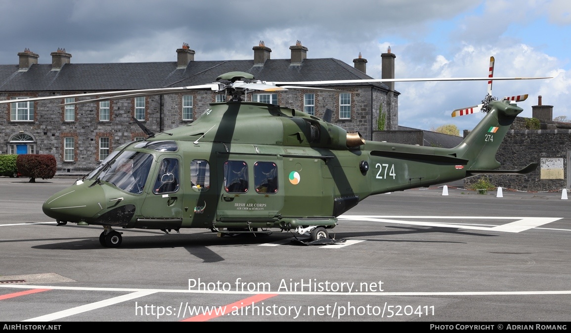 Aircraft Photo of 274 | AgustaWestland AB-139 | Ireland - Air Force | AirHistory.net #520411