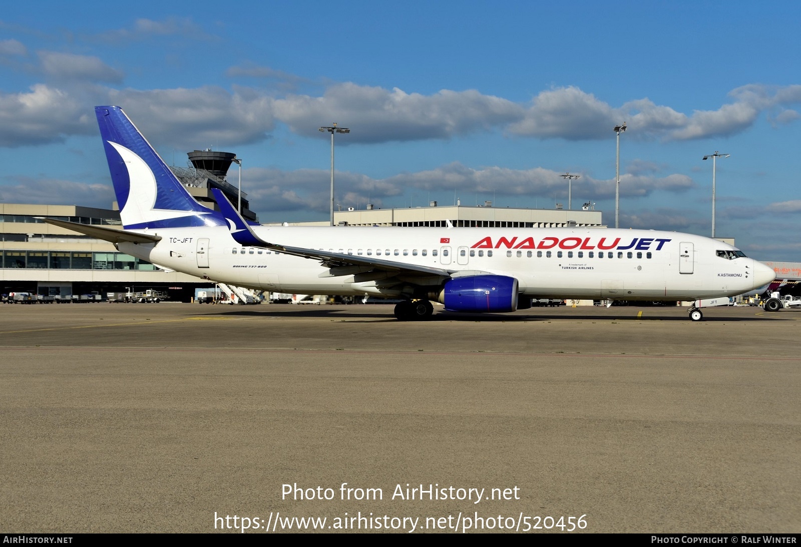 Aircraft Photo of TC-JFT | Boeing 737-8F2 | AnadoluJet | AirHistory.net #520456