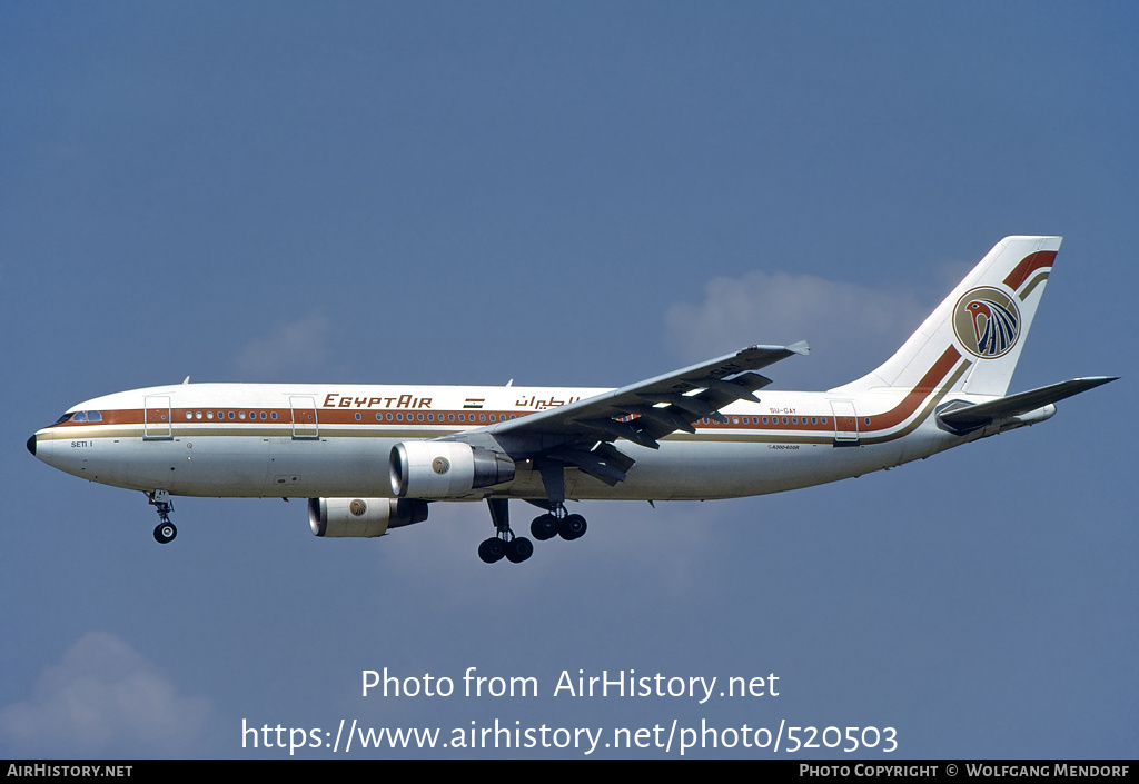 Aircraft Photo of SU-GAY | Airbus A300B4-622R | EgyptAir | AirHistory.net #520503