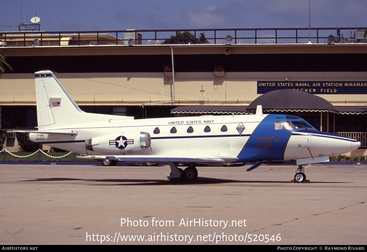 Aircraft Photo of 160053 | North American Rockwell CT-39G | USA - Navy | AirHistory.net #520546