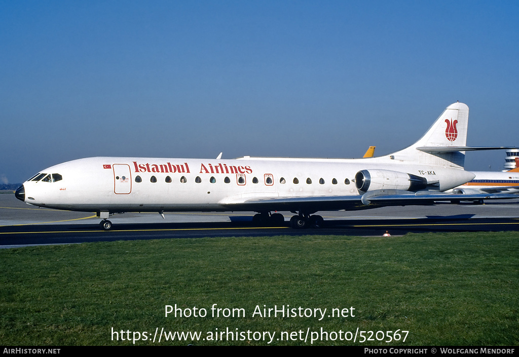 Aircraft Photo of TC-AKA | Sud SE-210 Caravelle 10B1R | Istanbul Airlines | AirHistory.net #520567