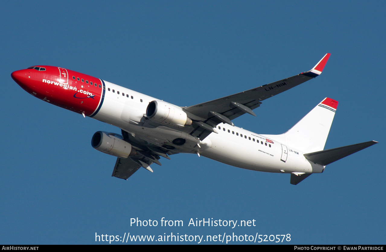 Aircraft Photo of LN-NIM | Boeing 737-8KN | Norwegian | AirHistory.net #520578