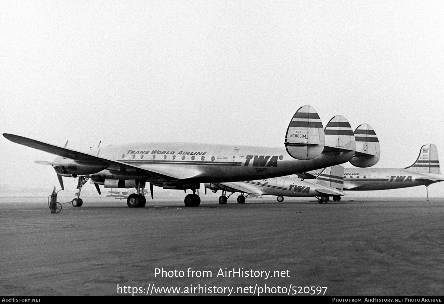 Aircraft Photo of NC86504 | Lockheed L-049 Constellation | Trans World Airline - TWA | AirHistory.net #520597