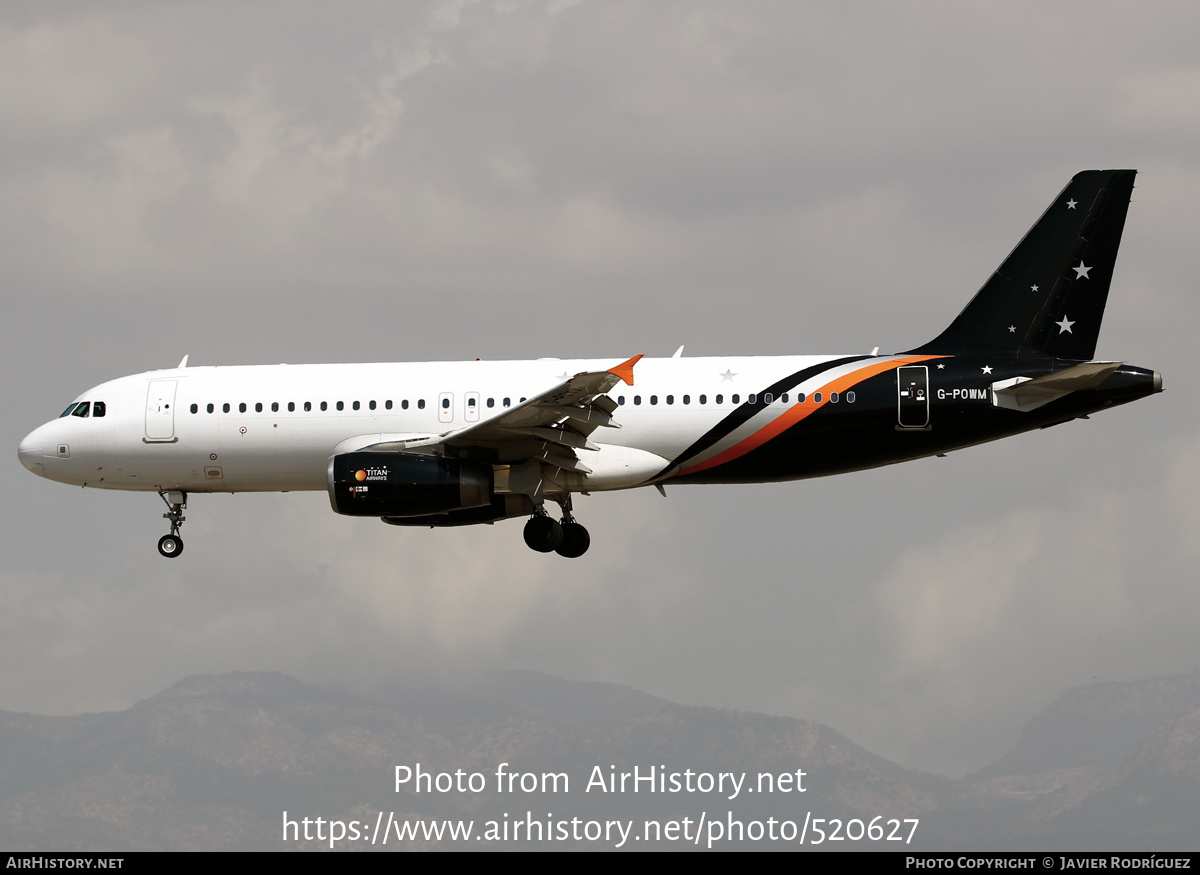 Aircraft Photo of G-POWM | Airbus A320-232 | Titan Airways | AirHistory.net #520627