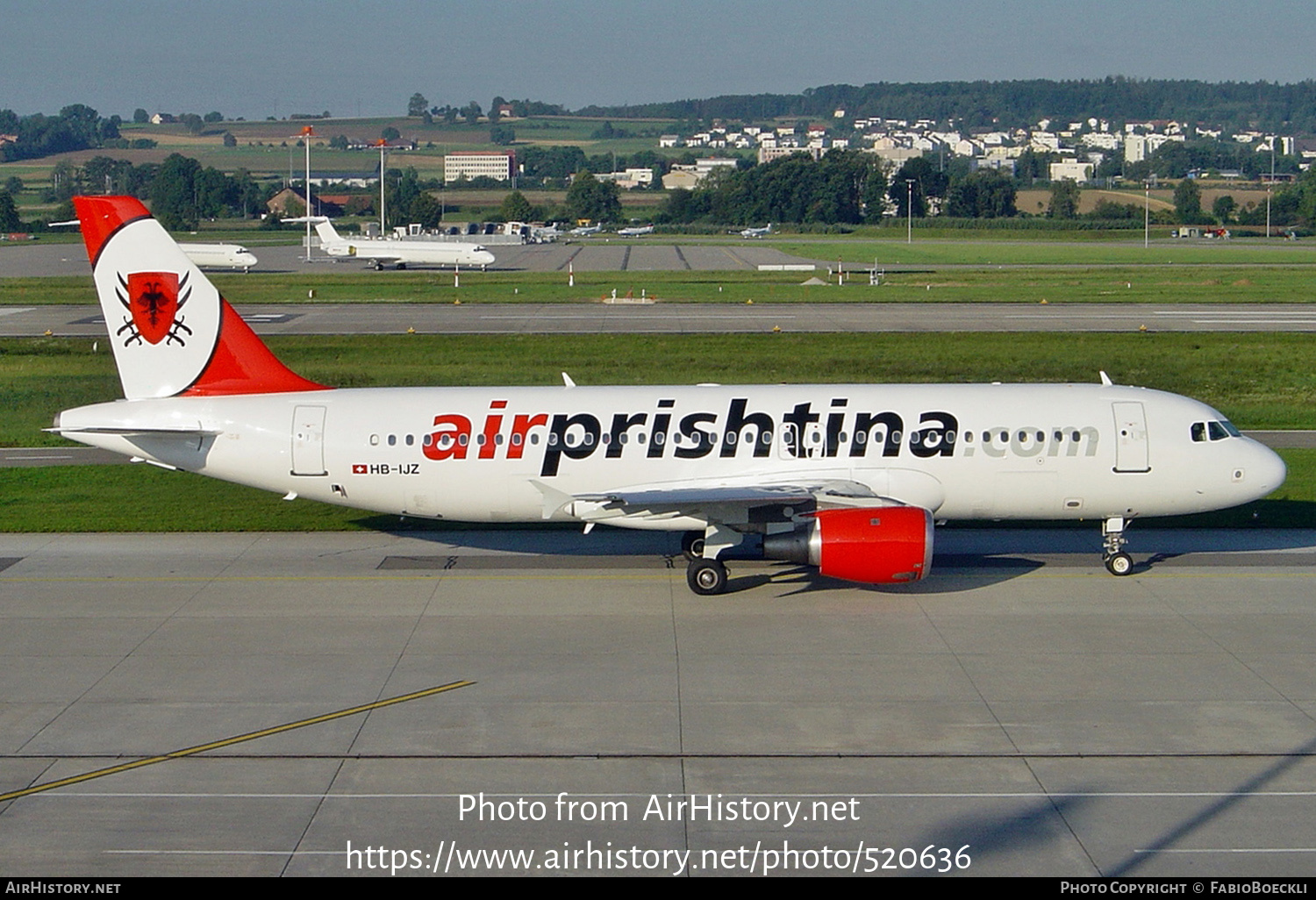 Aircraft Photo of HB-IJZ | Airbus A320-211 | Air Prishtina | AirHistory.net #520636