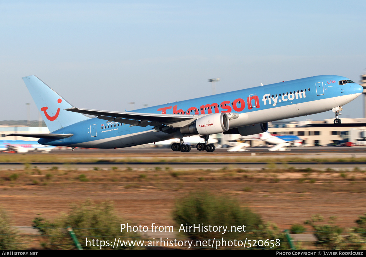 Aircraft Photo of G-OBYD | Boeing 767-304/ER | Thomsonfly | AirHistory.net #520658