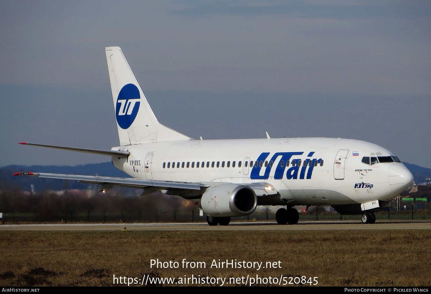 Aircraft Photo of VP-BYL | Boeing 737-524 | UTair | AirHistory.net #520845