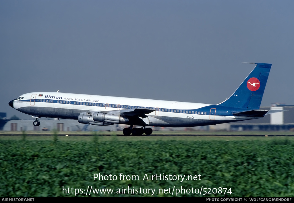 Aircraft Photo of S2-ACF | Boeing 707-351C | Biman Bangladesh Airlines | AirHistory.net #520874