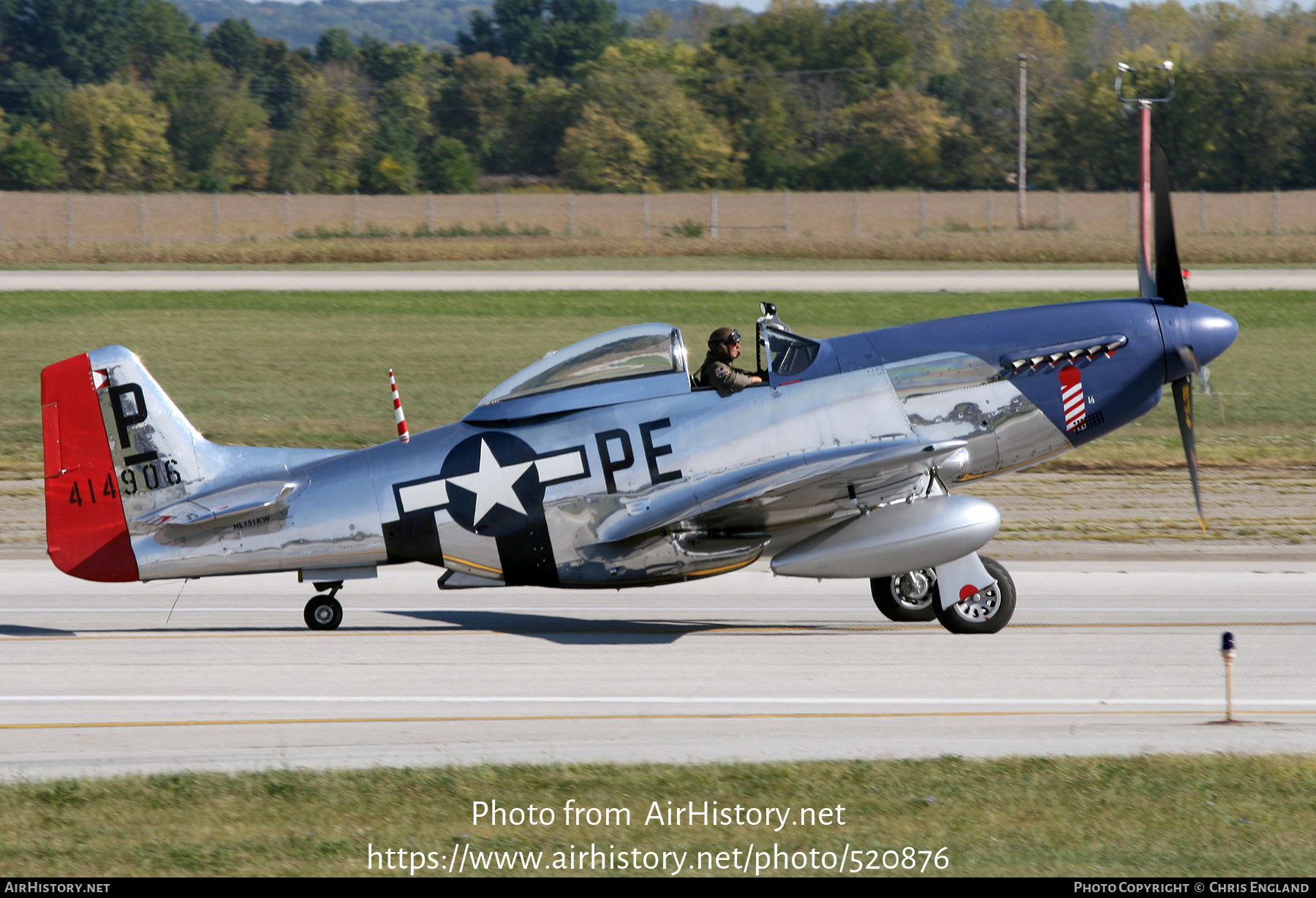 Aircraft Photo of N151KW / NL151KW / 414906 | North American P-51D Mustang | USA - Air Force | AirHistory.net #520876