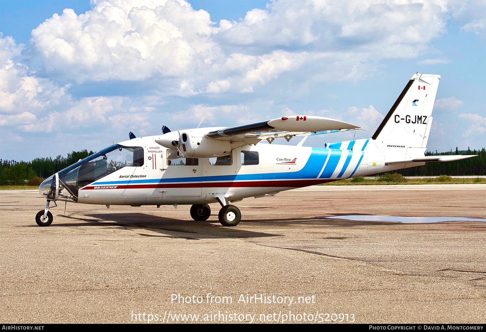 Aircraft Photo of C-GJMZ | Partenavia P-68 Observer | Can-West Corporate Air Charter | AirHistory.net #520913