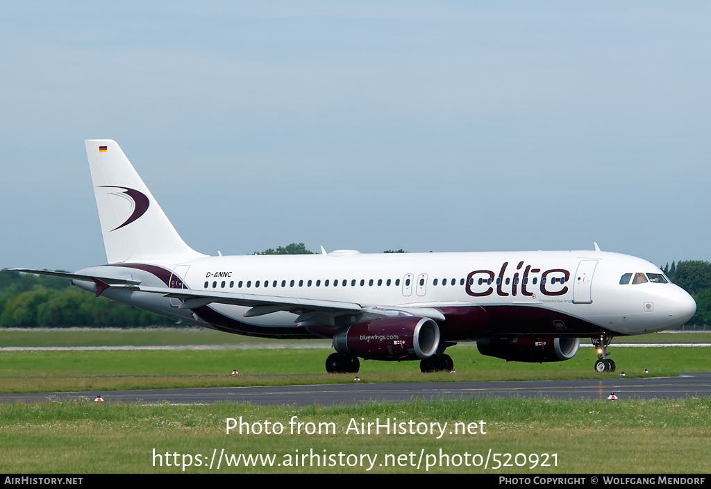 Aircraft Photo of D-ANNC | Airbus A320-232 | Elite Aviation | AirHistory.net #520921