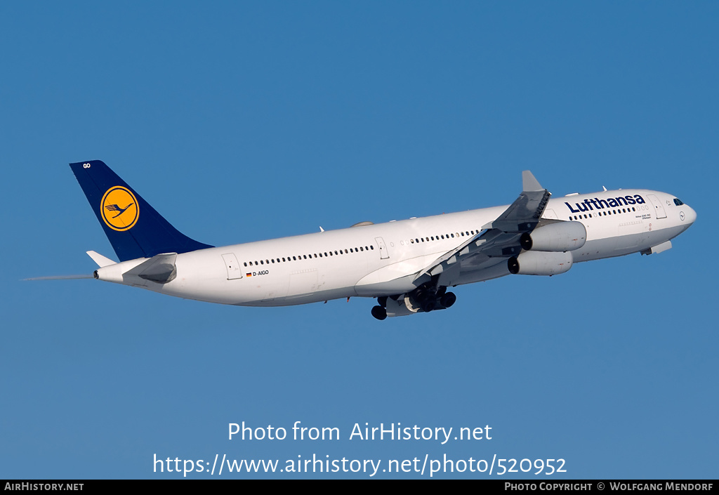 Aircraft Photo of D-AIGO | Airbus A340-313 | Lufthansa | AirHistory.net #520952