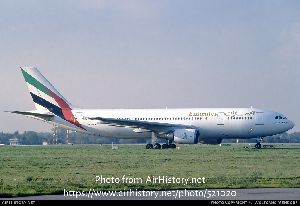 Aircraft Photo of A6-EKM | Airbus A300B4-605R | Emirates | AirHistory.net #521020