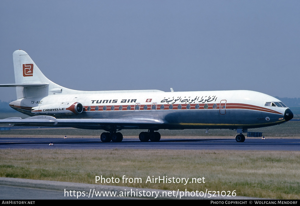 Aircraft Photo of TS-MAC | Sud SE-210 Caravelle III | Tunis Air | AirHistory.net #521026