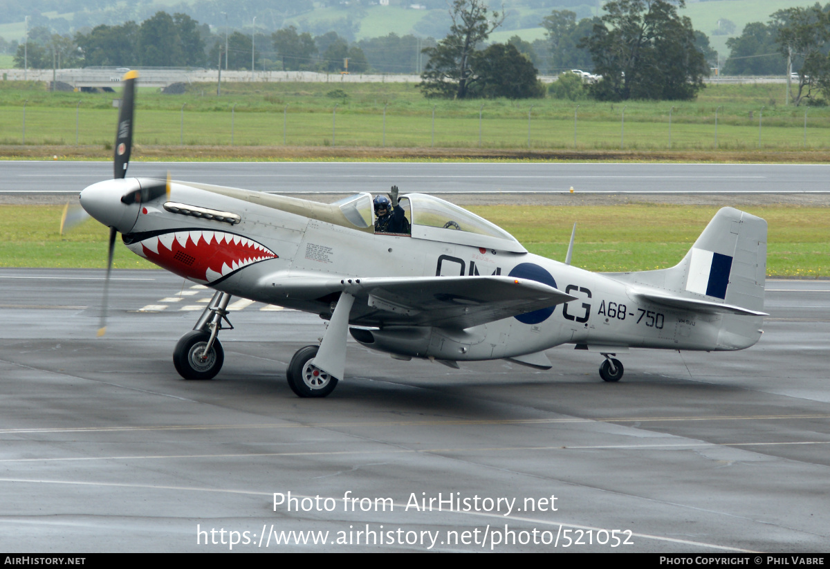 Aircraft Photo of VH-SVU / A68-750 | Commonwealth CA-18 Mustang 23 (P-51D) | Australia - Air Force | AirHistory.net #521052