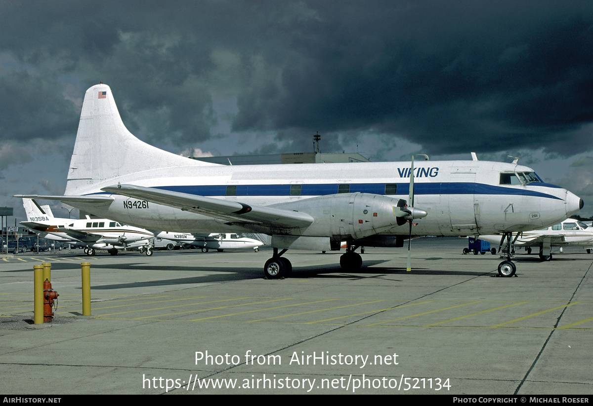 Aircraft Photo of N94261 | Convair 600 | Viking International Airlines - VIA | AirHistory.net #521134