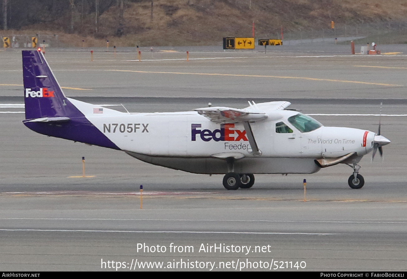 Aircraft Photo of N705FX | Cessna 208B Super Cargomaster | FedEx Feeder | AirHistory.net #521140