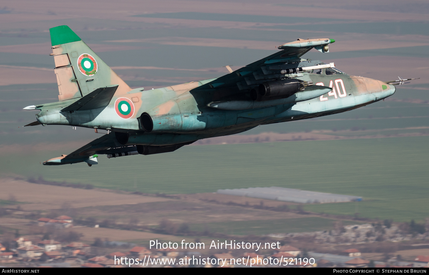 Aircraft Photo of 240 | Sukhoi Su-25K | Bulgaria - Air Force | AirHistory.net #521190