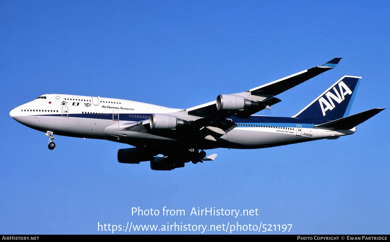 Aircraft Photo of JA8096 | Boeing 747-481 | All Nippon Airways - ANA | AirHistory.net #521197