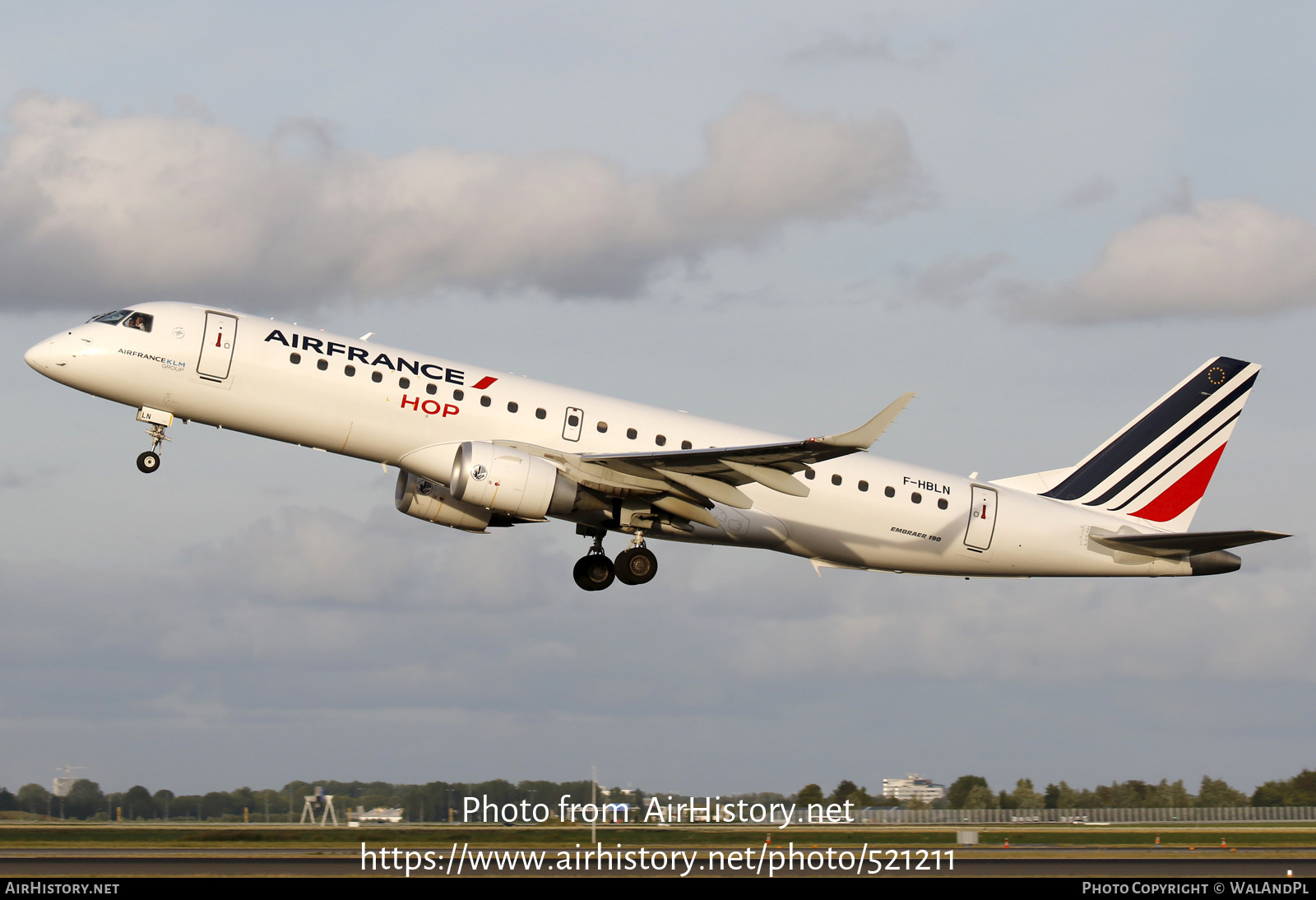 Aircraft Photo of F-HBLN | Embraer 190STD (ERJ-190-100STD) | Air France | AirHistory.net #521211