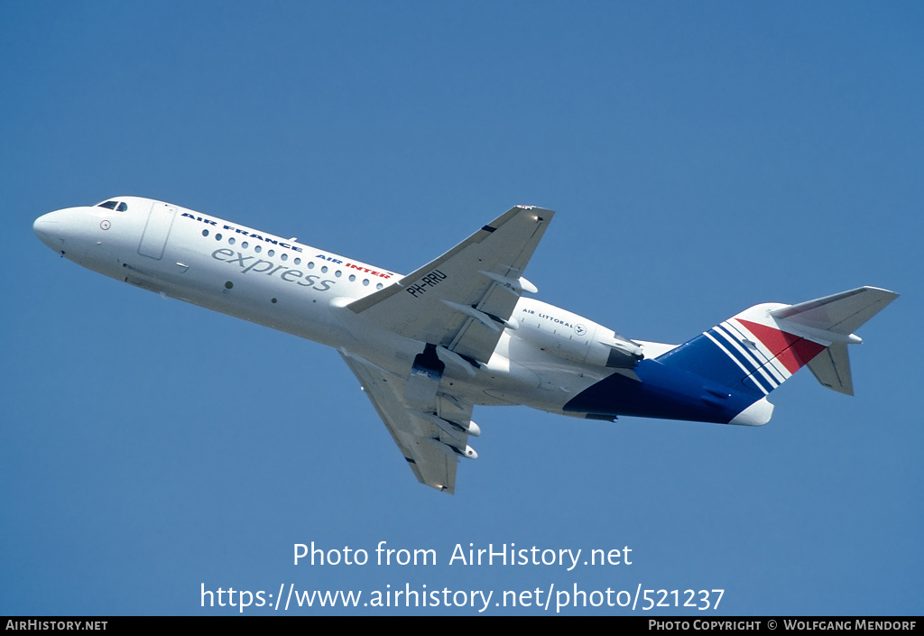 Aircraft Photo of PH-RRU | Fokker 70 (F28-0070) | Air France Express | AirHistory.net #521237