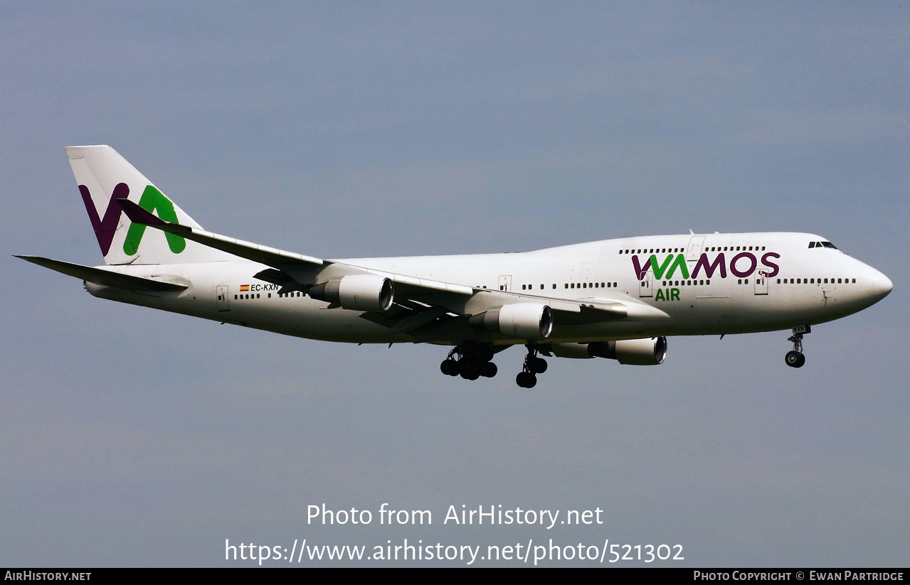 Aircraft Photo of EC-KXN | Boeing 747-4H6 | Wamos Air | AirHistory.net #521302