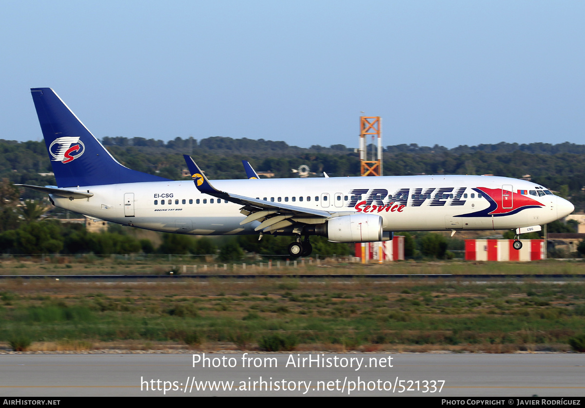 Aircraft Photo of EI-CSG | Boeing 737-8AS | Travel Service | AirHistory.net #521337