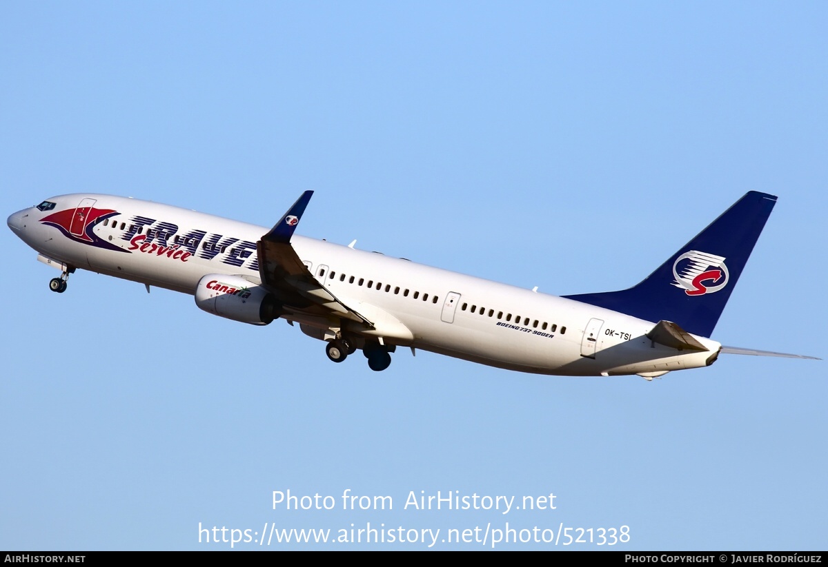 Aircraft Photo of OK-TSI | Boeing 737-9GJ/ER | Travel Service | AirHistory.net #521338