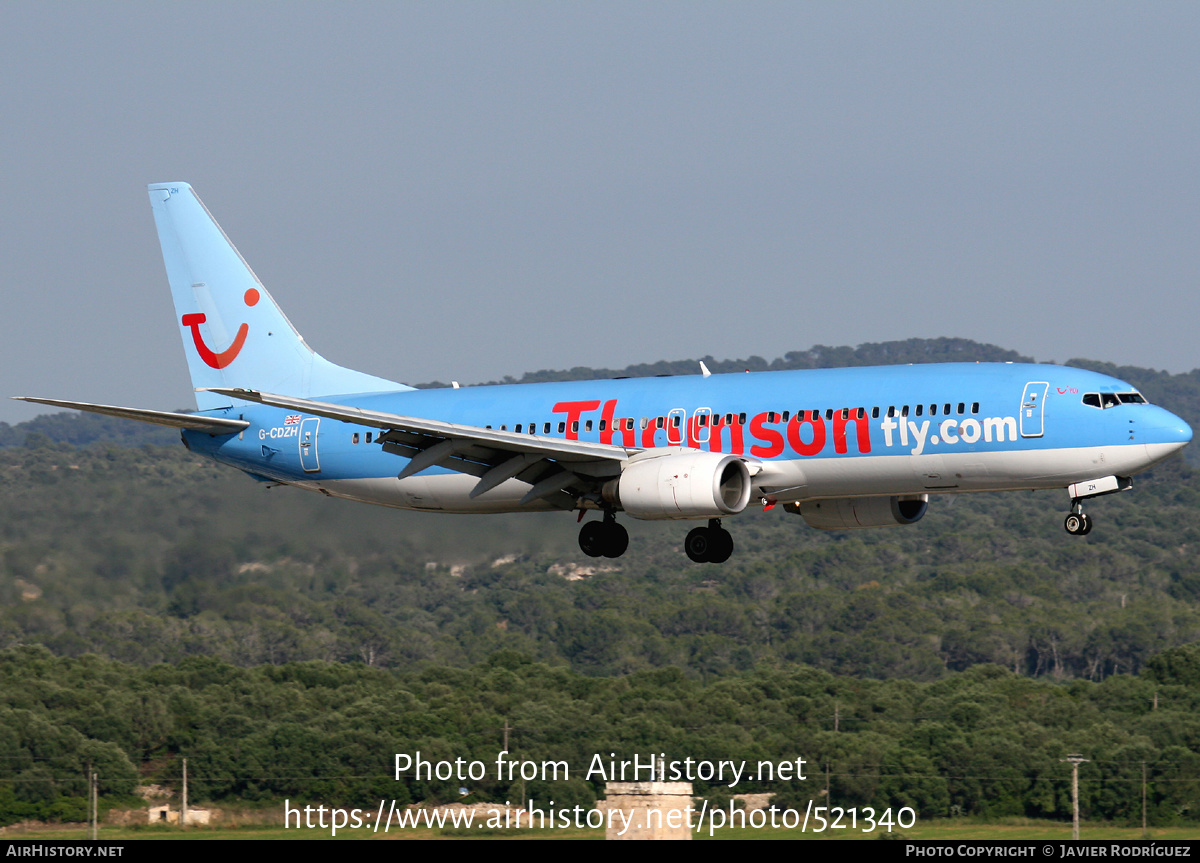 Aircraft Photo of G-CDZH | Boeing 737-804 | Thomsonfly | AirHistory.net #521340