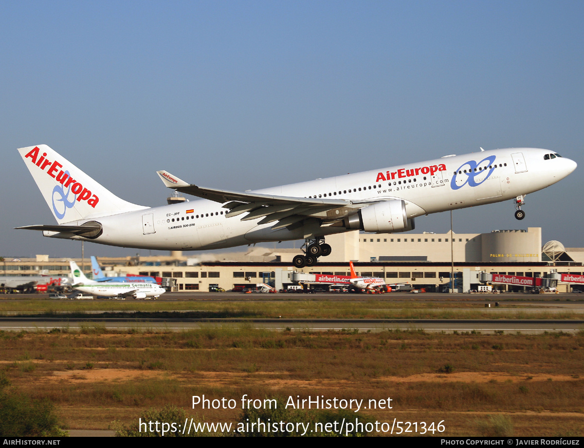 Aircraft Photo of EC-JPF | Airbus A330-202 | Air Europa | AirHistory.net #521346