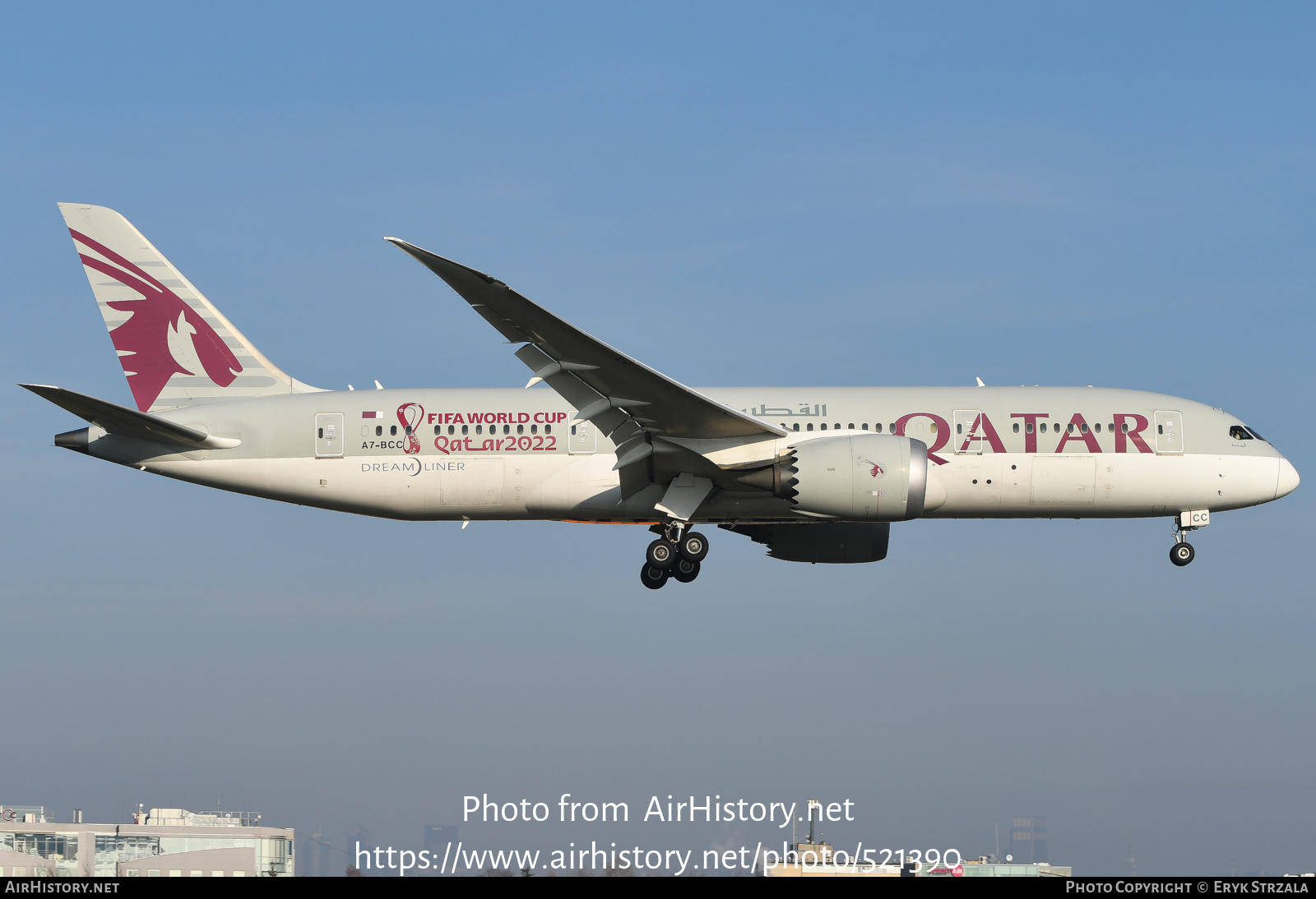 Aircraft Photo of A7-BCC | Boeing 787-8 Dreamliner | Qatar Airways | AirHistory.net #521390