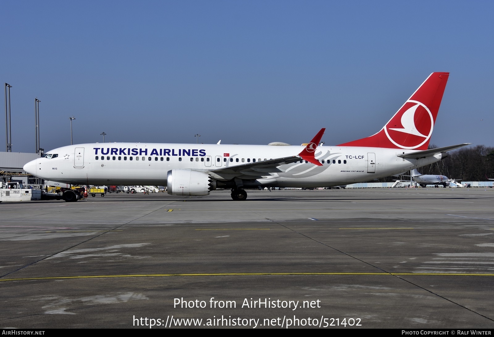 Aircraft Photo of TC-LCF | Boeing 737-8 Max 8 | Turkish Airlines | AirHistory.net #521402