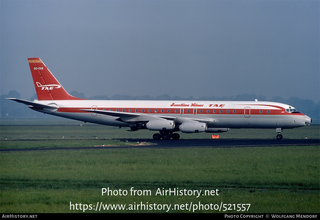 Aircraft Photo of EC-CUS | Douglas DC-8-32 | TAE - Trabajos Aéreos y Enlaces | AirHistory.net #521557