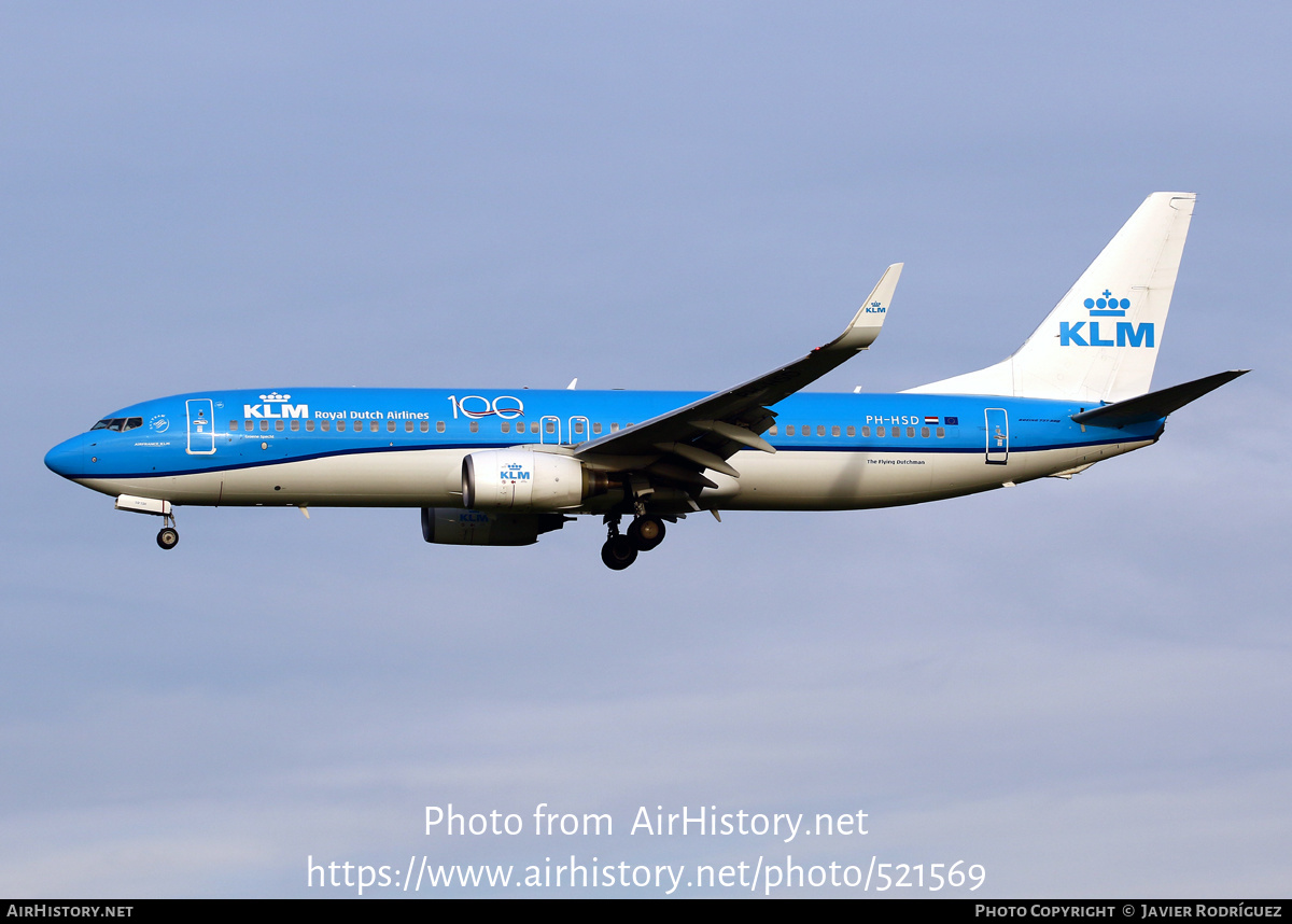 Aircraft Photo of PH-HSD | Boeing 737-8K2 | KLM - Royal Dutch Airlines | AirHistory.net #521569