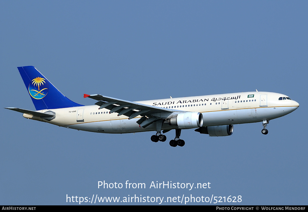 Aircraft Photo of TC-OAB | Airbus A300B4-605R | Saudi Arabian Airlines | AirHistory.net #521628