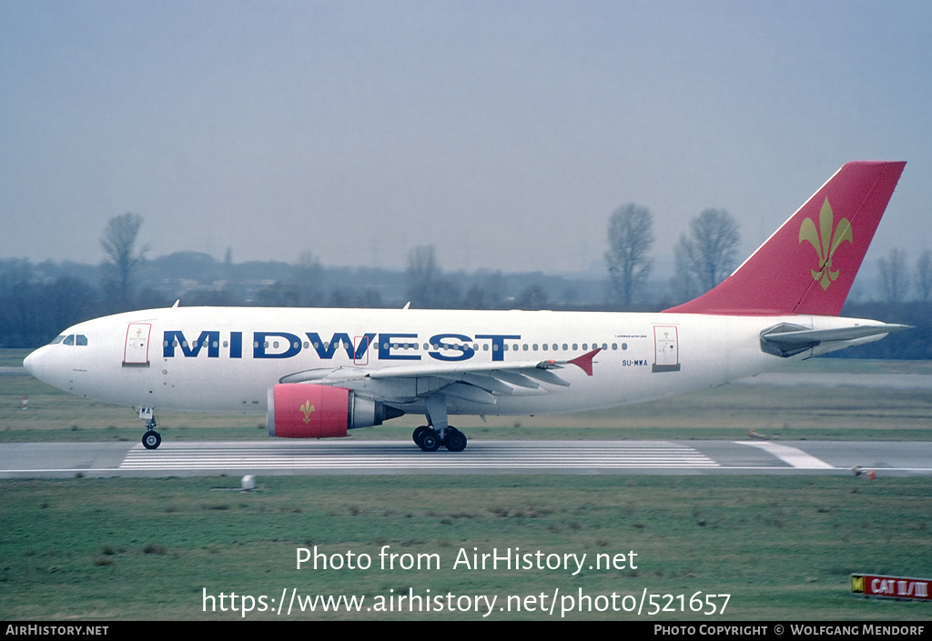 Aircraft Photo of SU-MWA | Airbus A310-304 | Midwest Airlines | AirHistory.net #521657