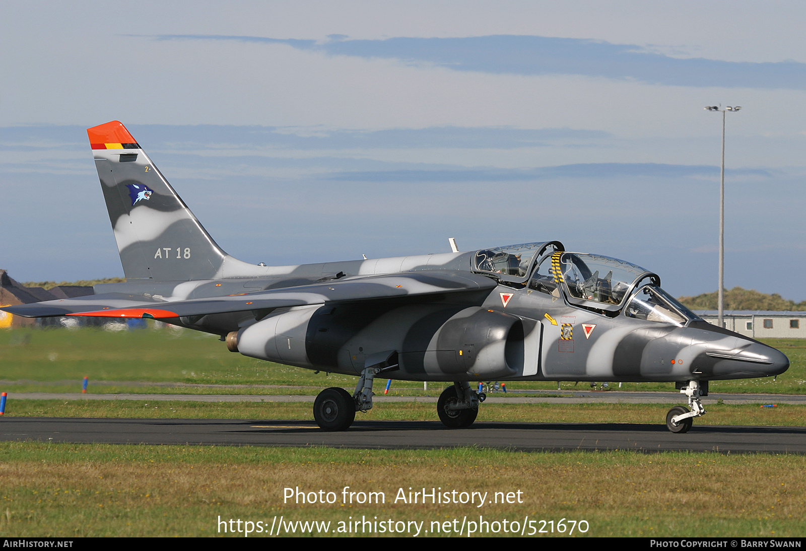 Aircraft Photo of AT18 | Dassault-Dornier Alpha Jet 1B | Belgium - Air Force | AirHistory.net #521670