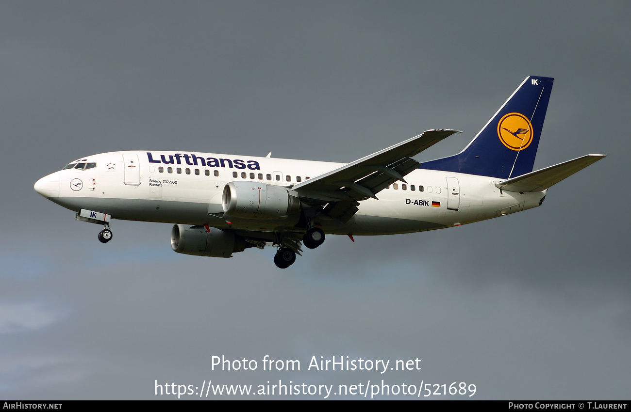 Aircraft Photo of D-ABIK | Boeing 737-530 | Lufthansa | AirHistory.net #521689