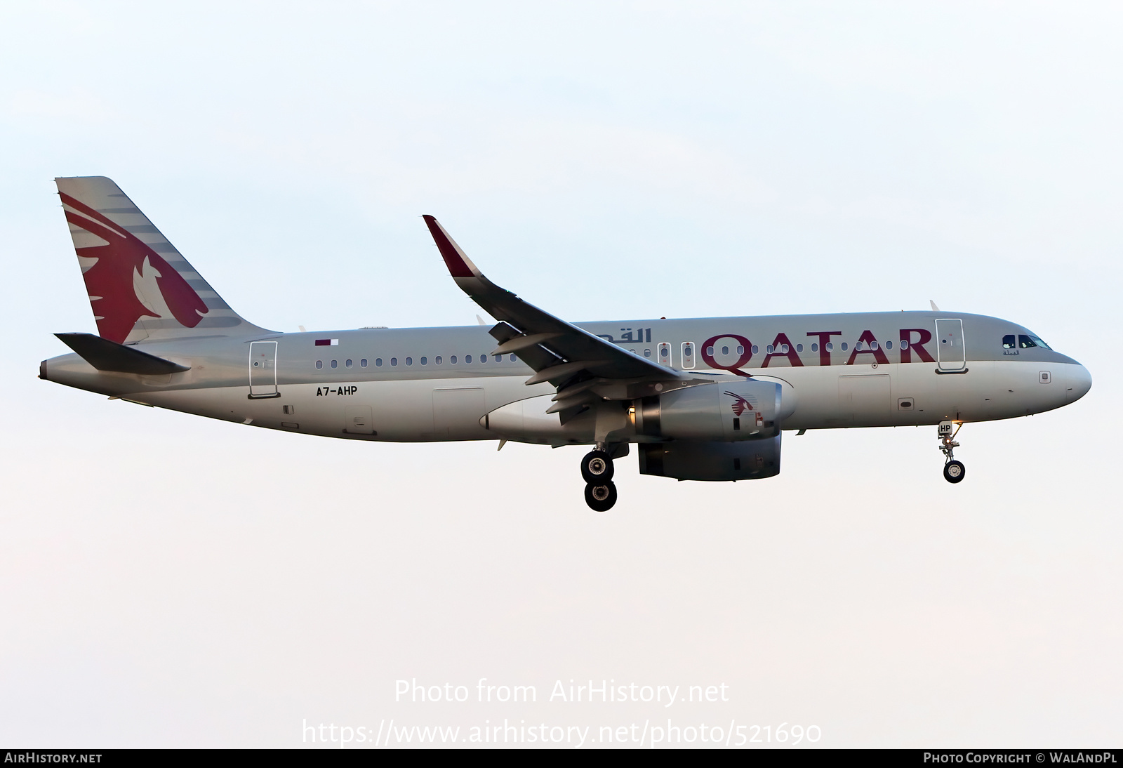 Aircraft Photo of A7-AHP | Airbus A320-232 | Qatar Airways | AirHistory.net #521690