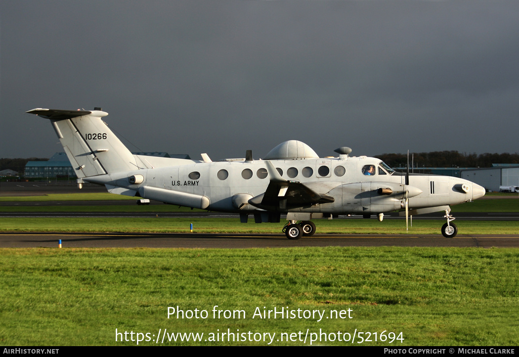 Aircraft Photo of 11-0266 / 10266 | Hawker Beechcraft MC-12S Huron (350ER) | USA - Army | AirHistory.net #521694