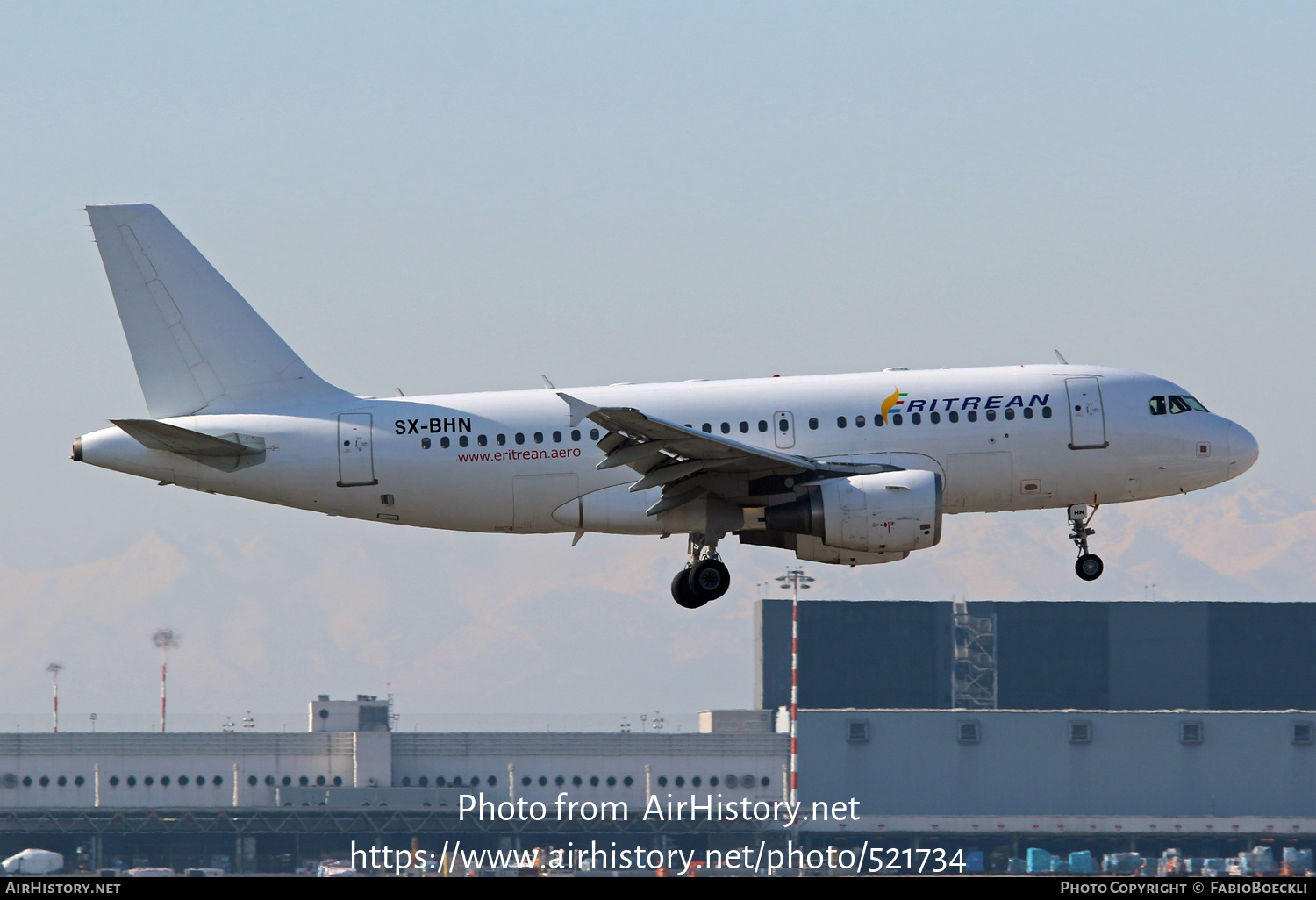 Aircraft Photo of SX-BHN | Airbus A319-112 | Eritrean Airlines | AirHistory.net #521734